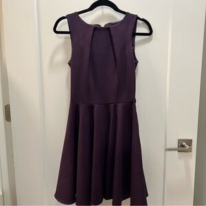 Closet London purple pleated skater dress